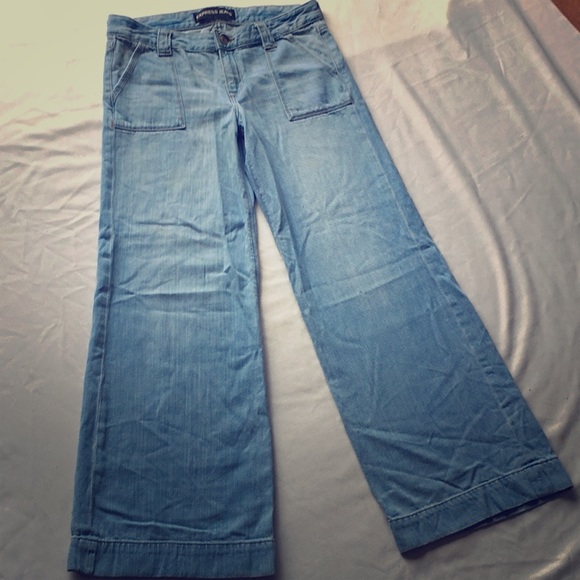 wide leg jeans size 4